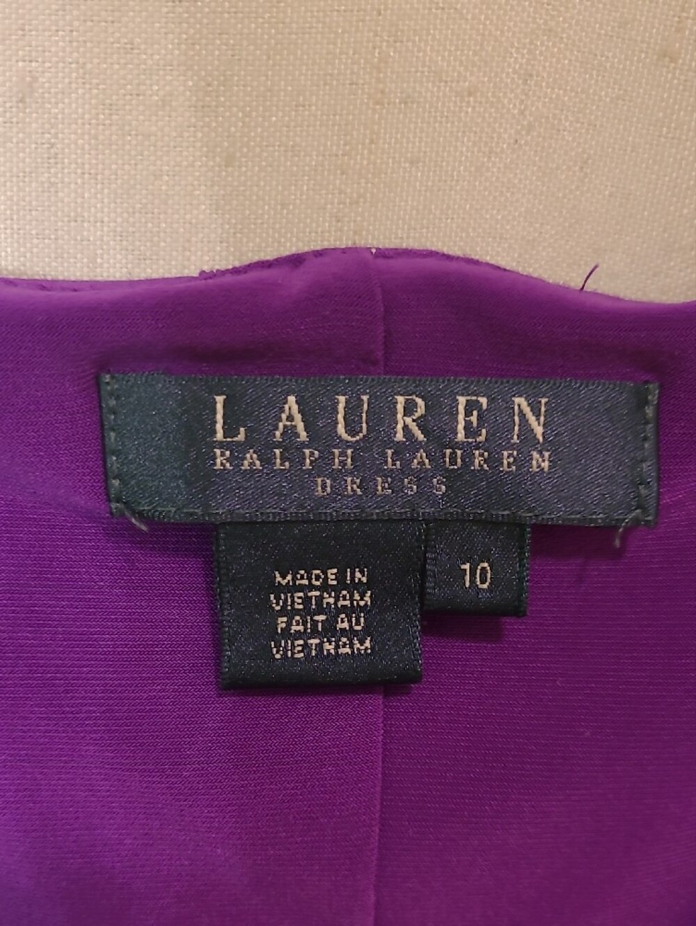 Ralph Lauren Violet Draped Cowl-Neck Midi Dress - Picture 2 of 2
